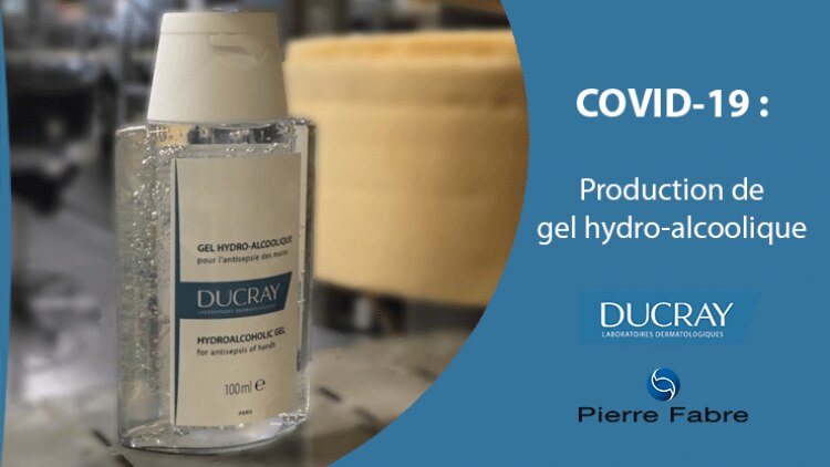 Image de production du gel hydroalcoolique Ducray